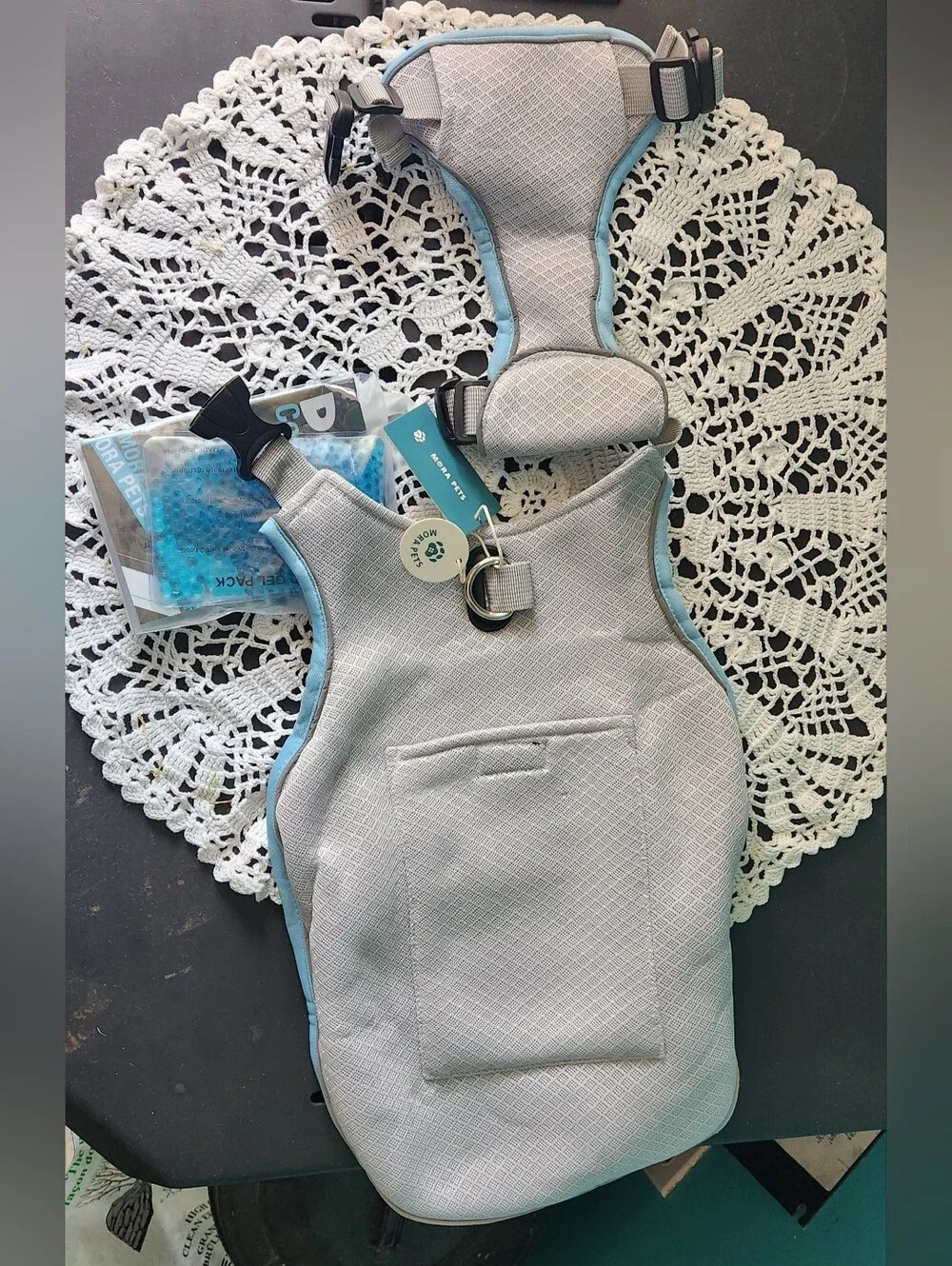 NWT Mora Pets Fully Adjustable Cooling Vest For Dogs w/ Ice Pack Size M